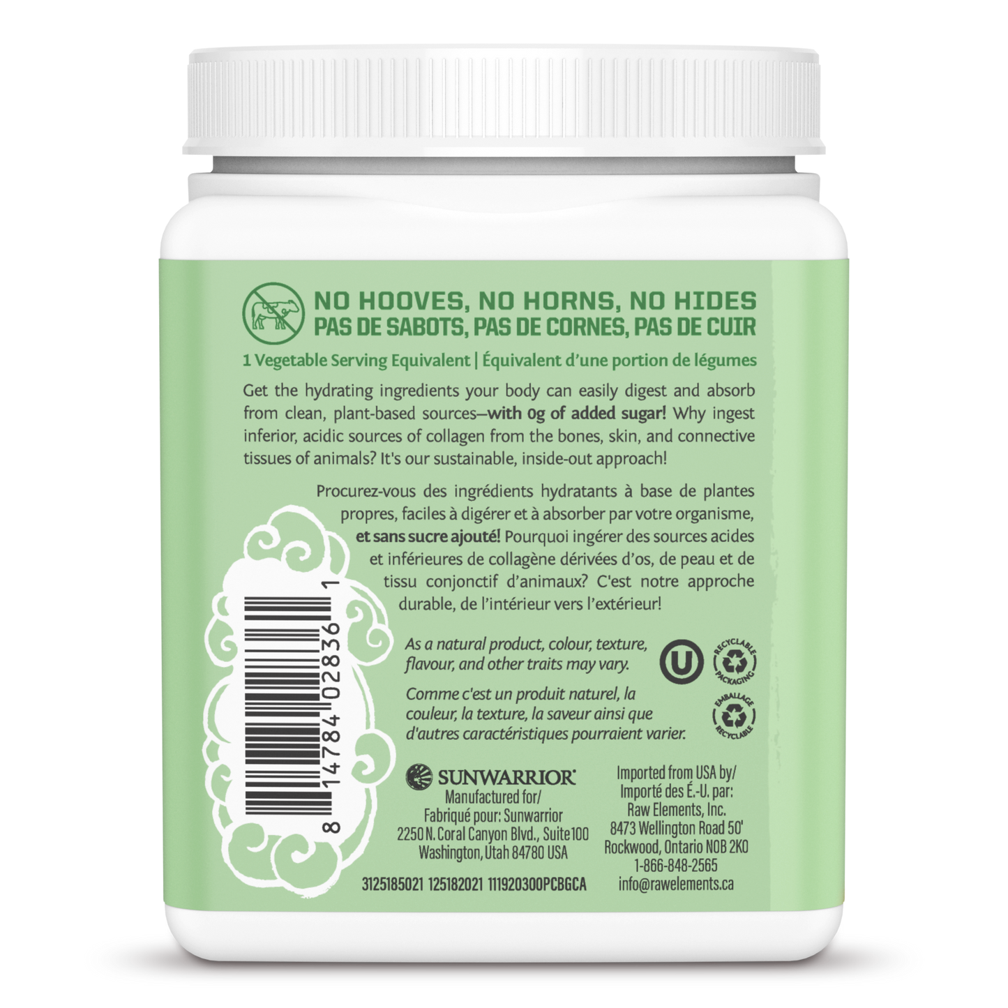 Sunwarrior Beauty Greens Collagen Booster (Pina Colada)